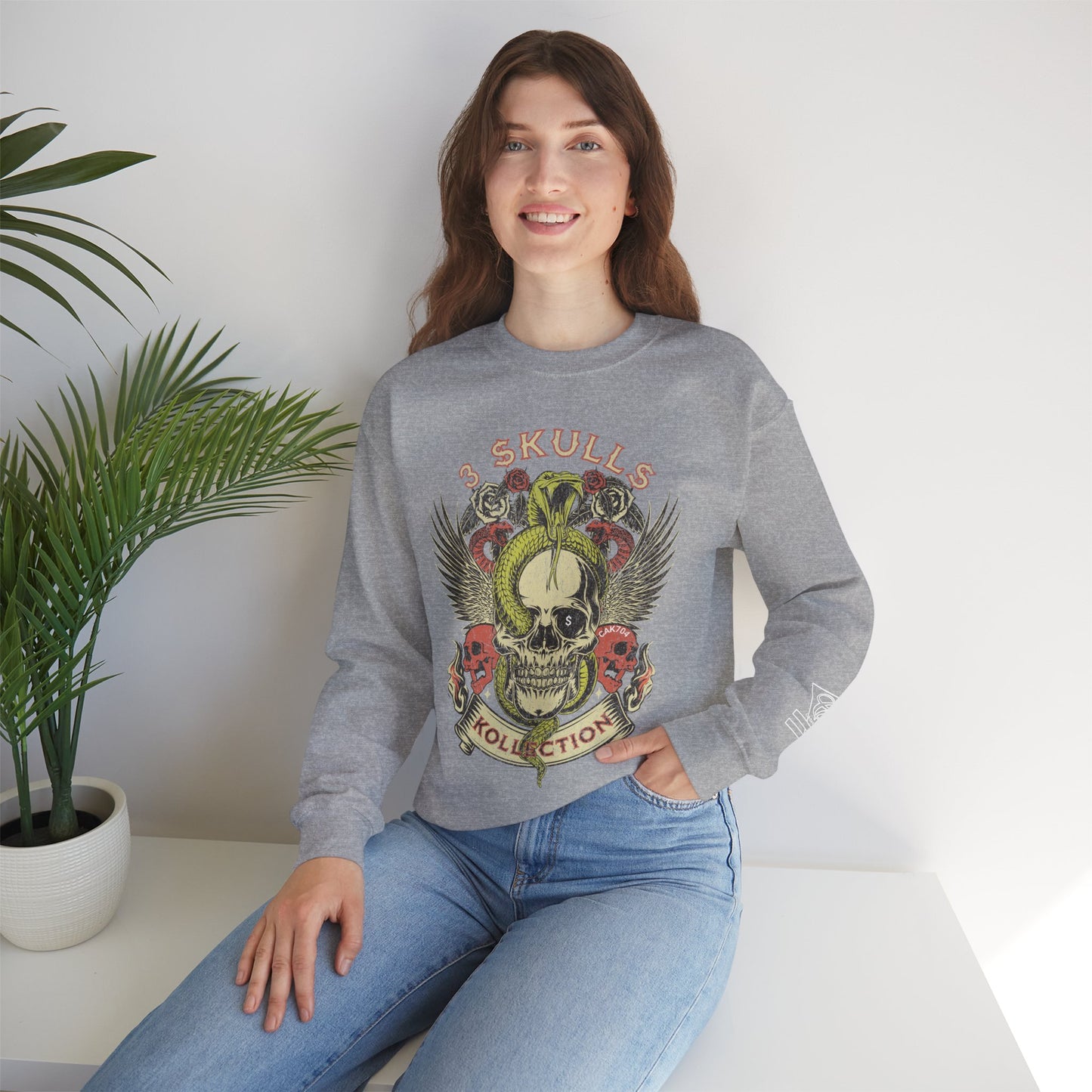 3 Skullz 2 Crewneck Sweatshirt