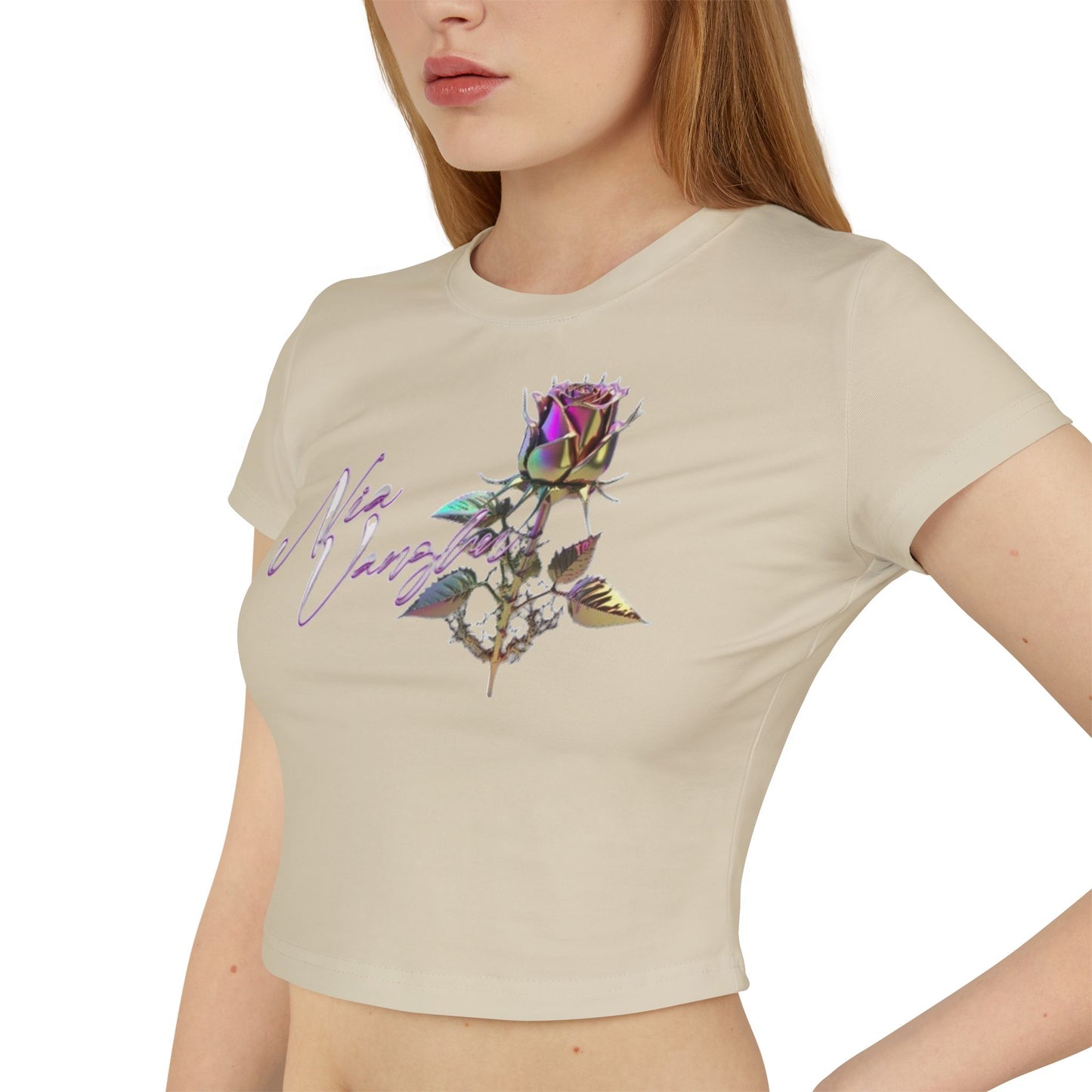 Nia Vaughn Rose Baby Tee