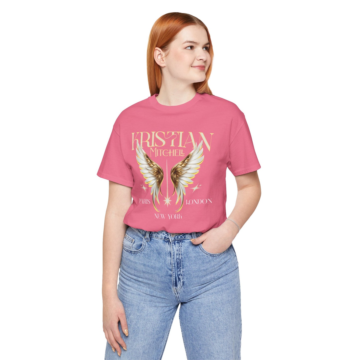 Kristian Mitchell Angel Wings Short Sleeve Tee