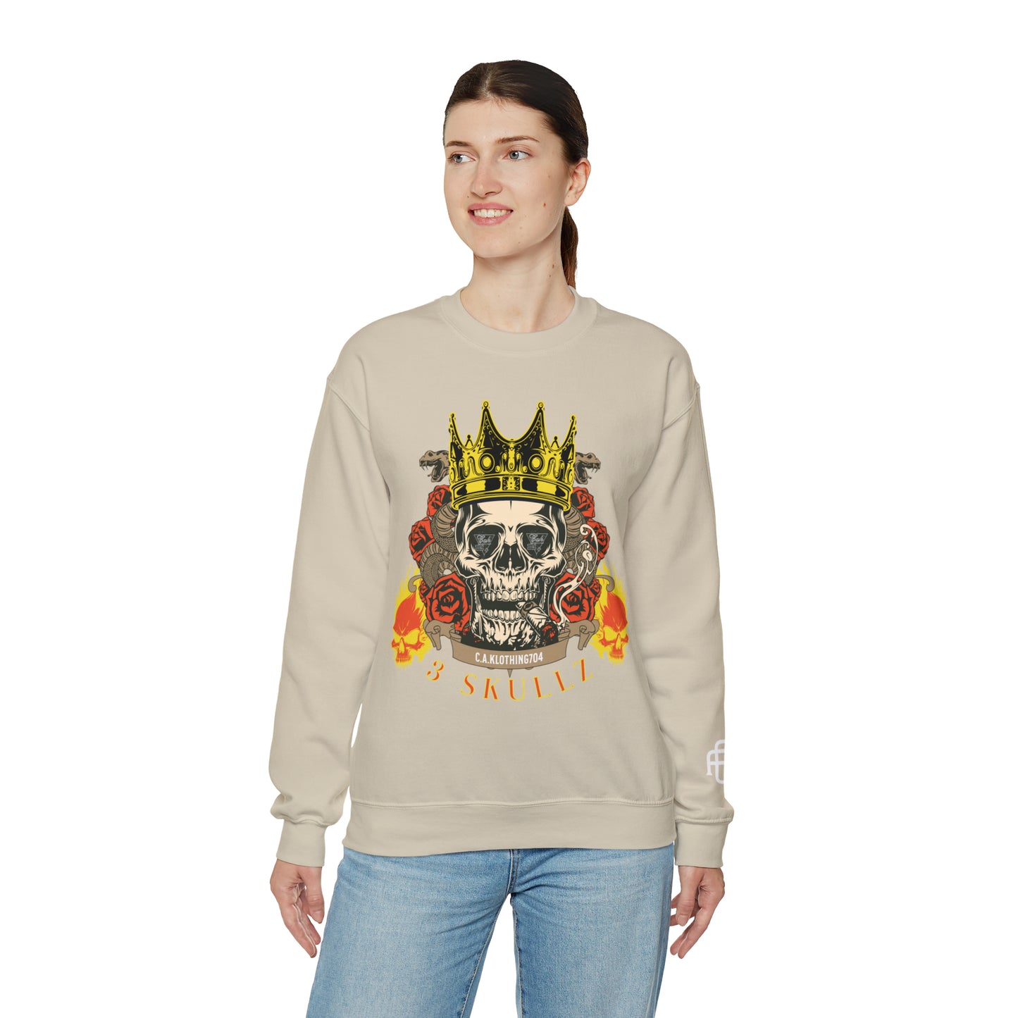 3 Skullz 1 Crewneck Sweatshirt