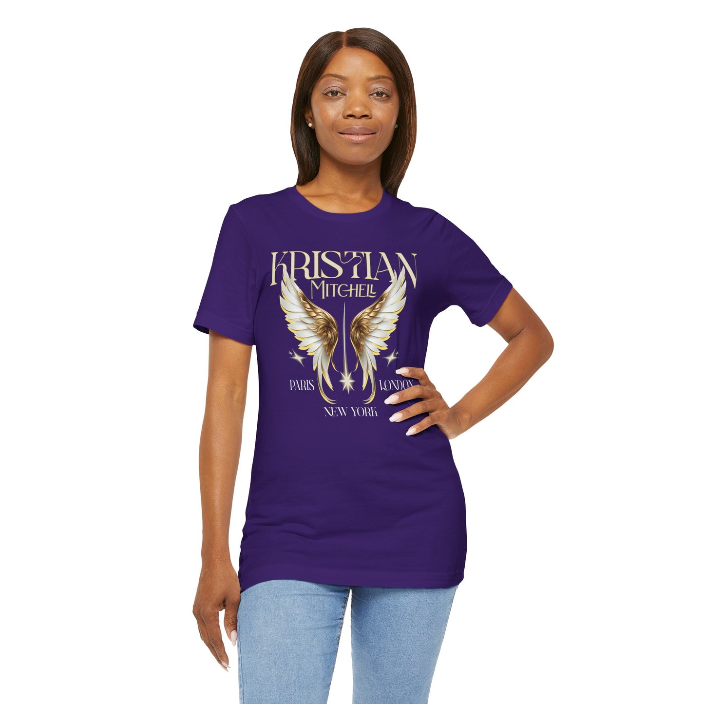 Kristian Mitchell Angel Wings Short Sleeve Tee