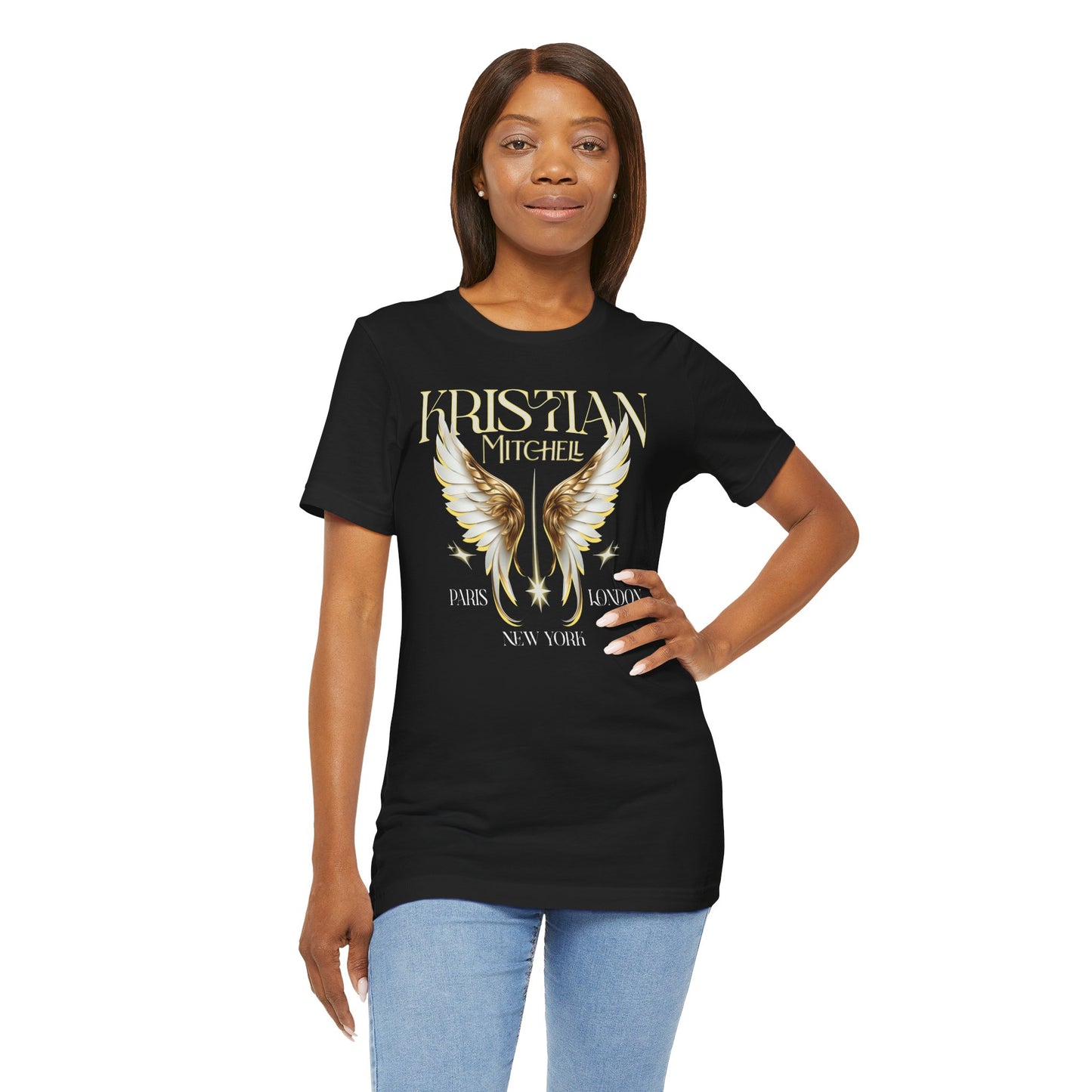 Kristian Mitchell Angel Wings Short Sleeve Tee