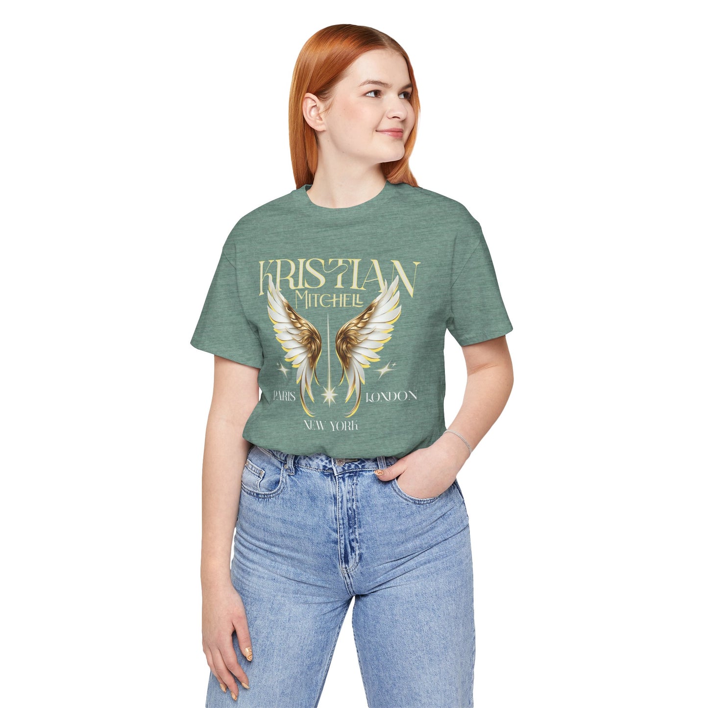 Kristian Mitchell Angel Wings Short Sleeve Tee