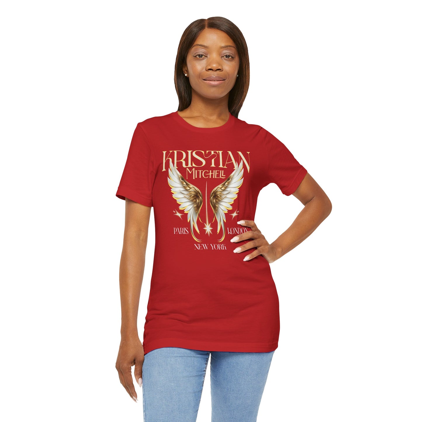 Kristian Mitchell Angel Wings Short Sleeve Tee