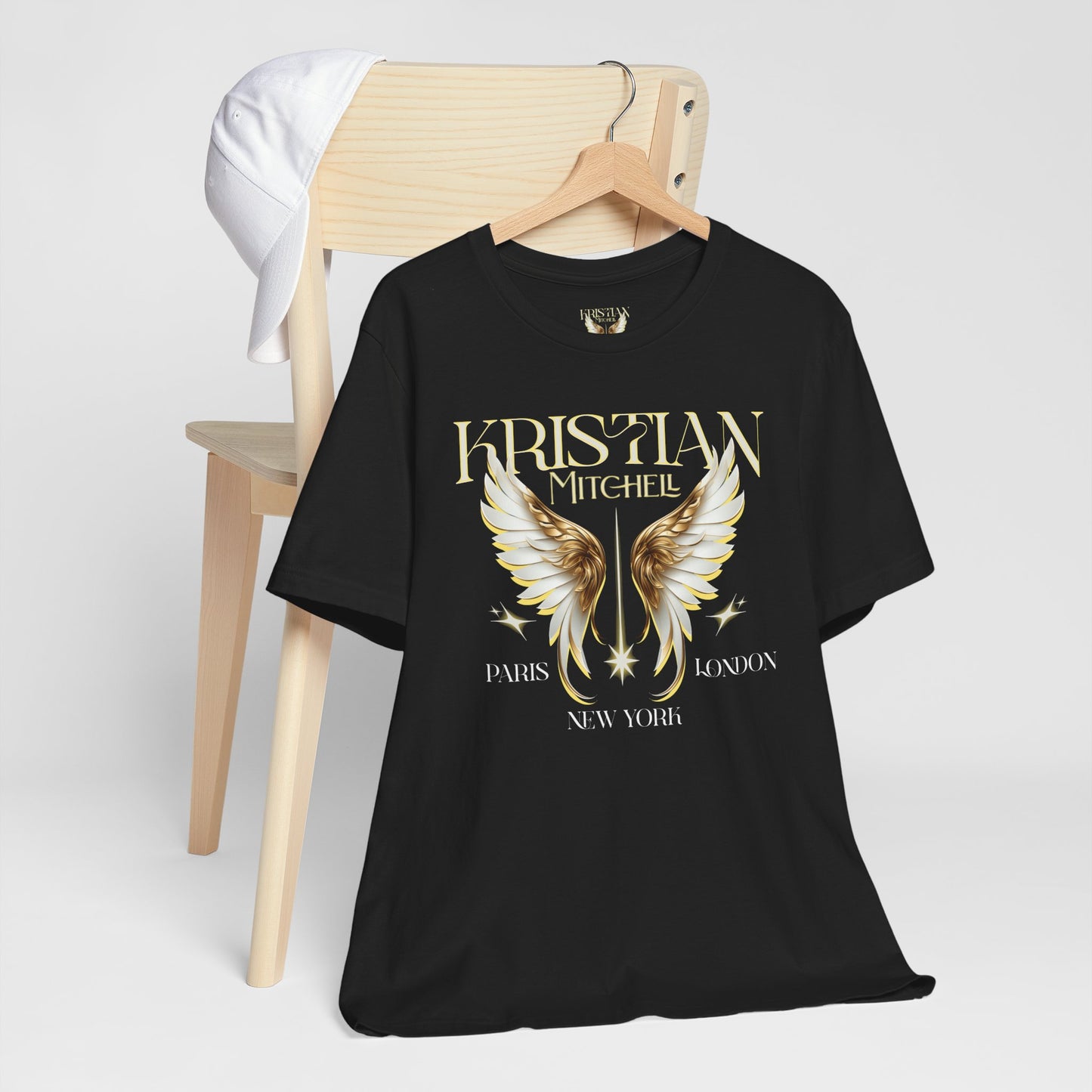 Kristian Mitchell Angel Wings Short Sleeve Tee