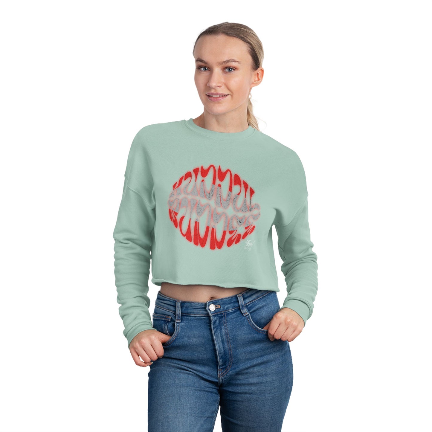 KB Kiss Cropped Sweatshirt