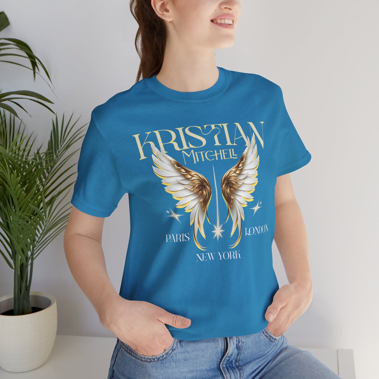 Kristian Mitchell Angel Wings Short Sleeve Tee