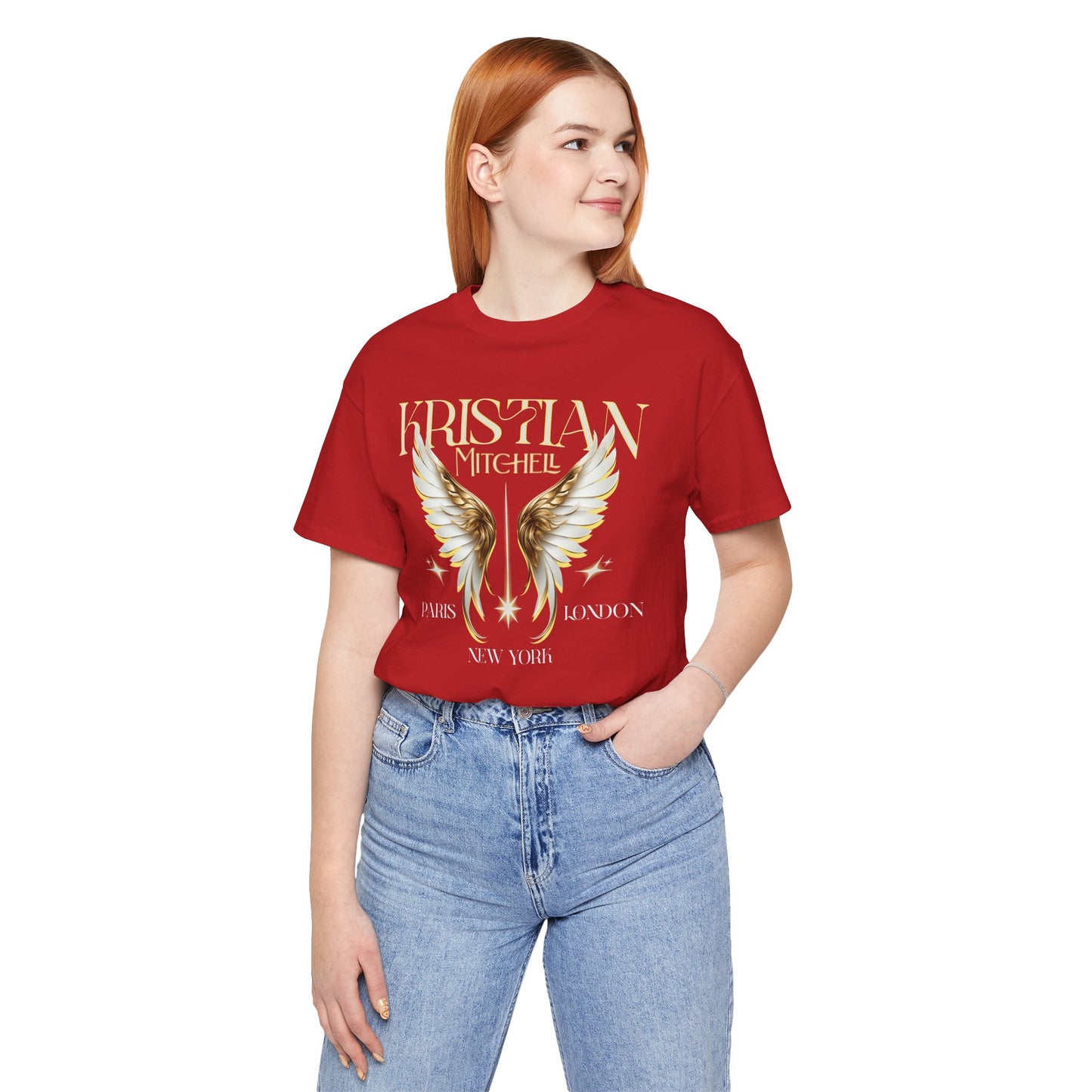 Kristian Mitchell Angel Wings Short Sleeve Tee