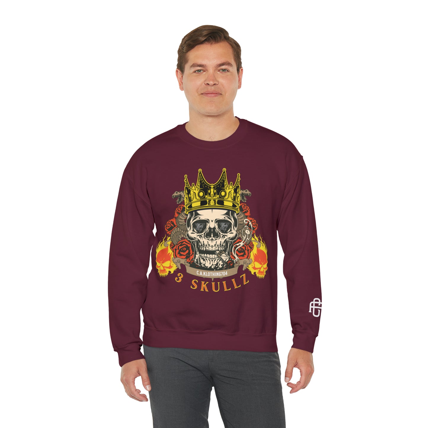 3 Skullz 1 Crewneck Sweatshirt