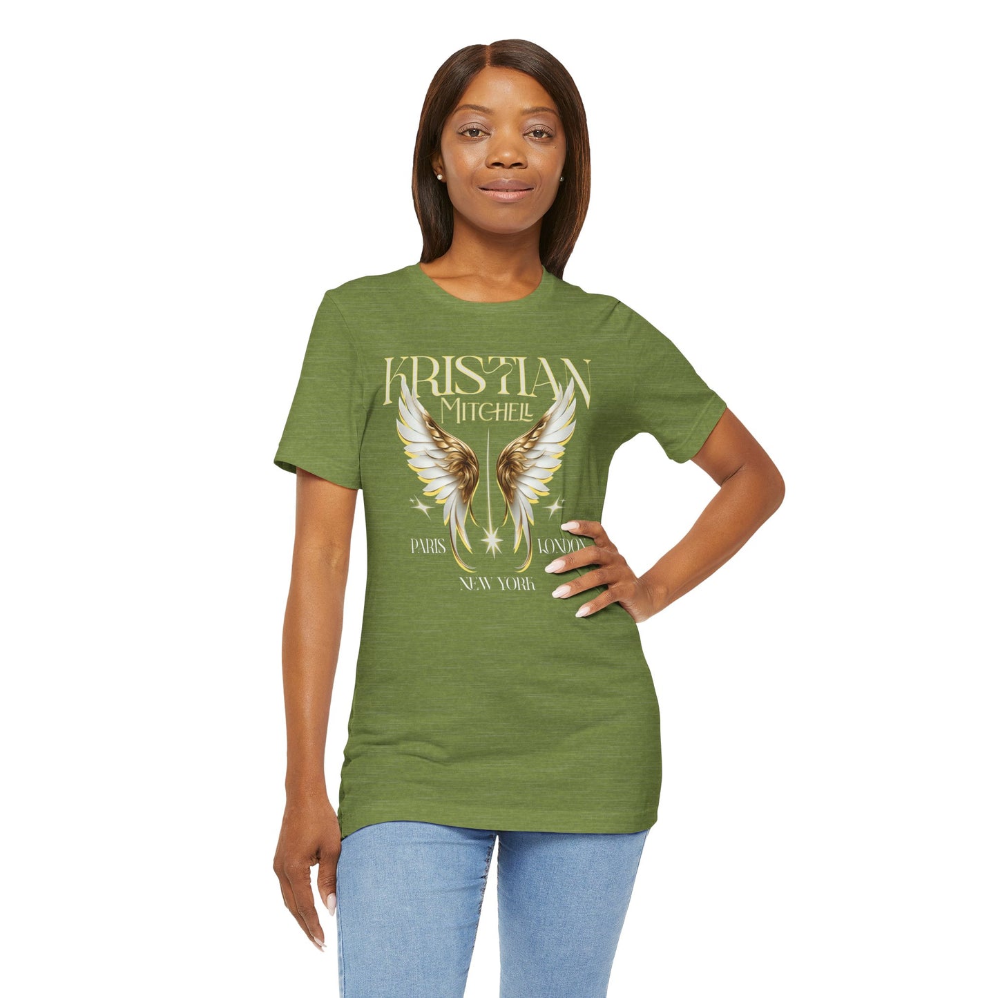 Kristian Mitchell Angel Wings Short Sleeve Tee