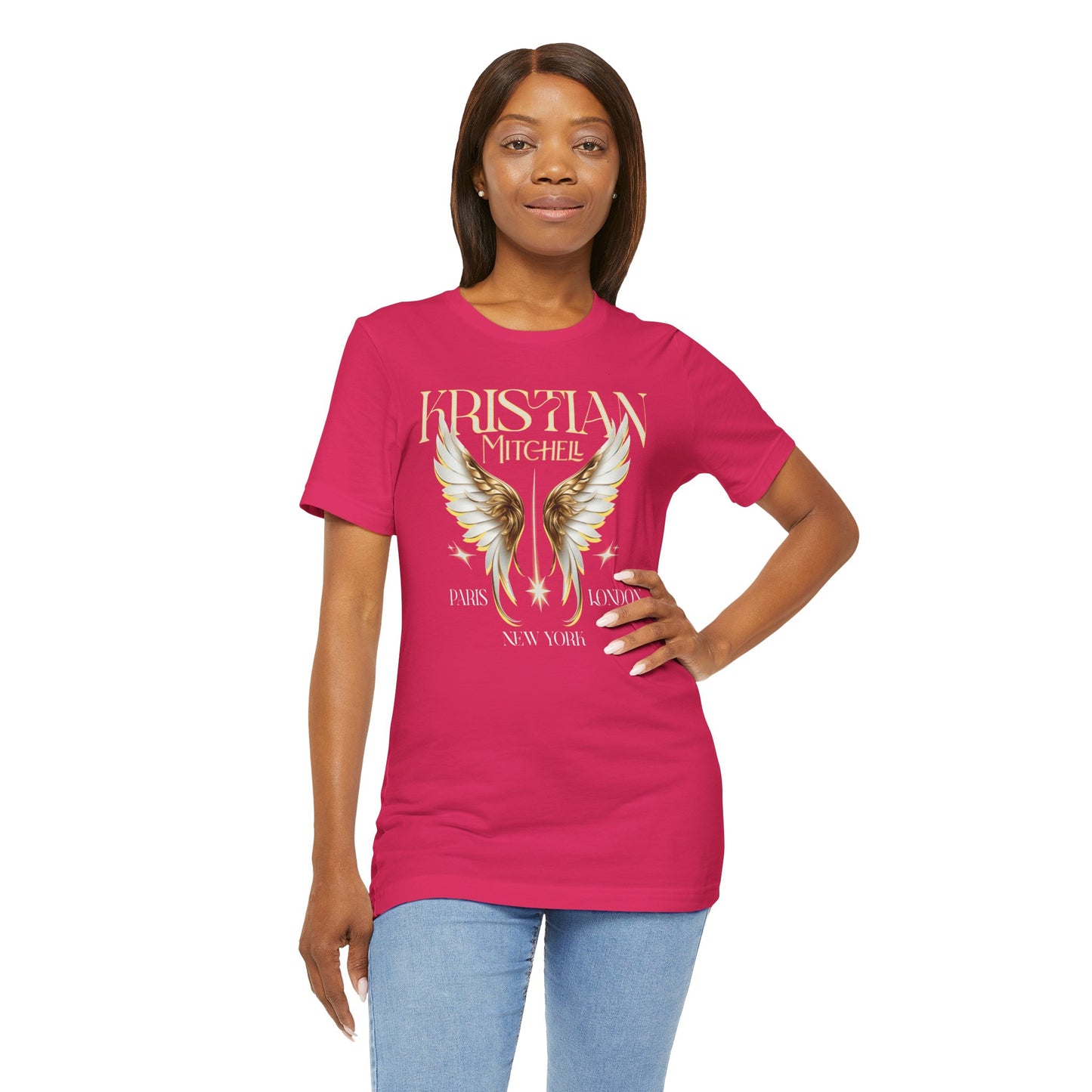 Kristian Mitchell Angel Wings Short Sleeve Tee