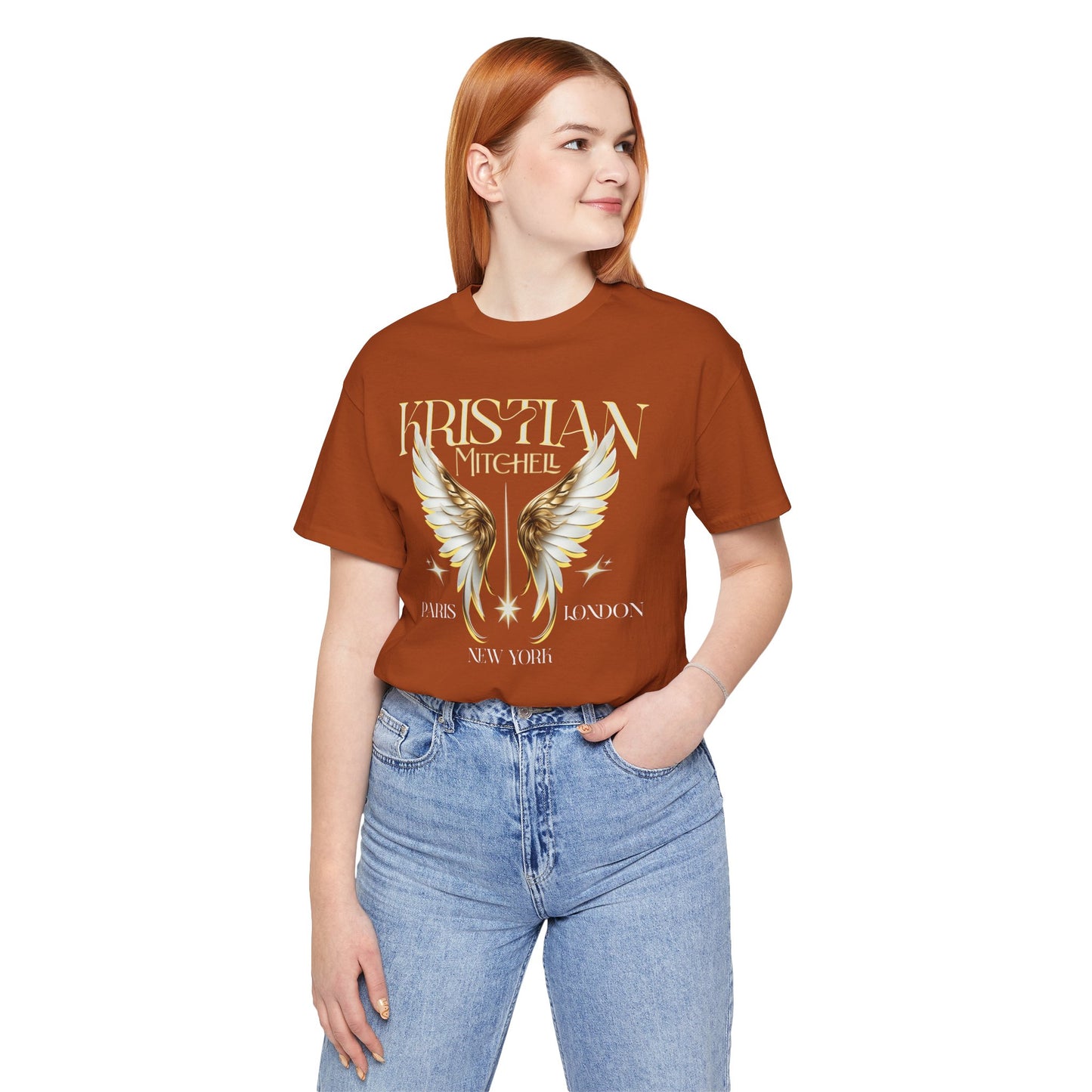 Kristian Mitchell Angel Wings Short Sleeve Tee