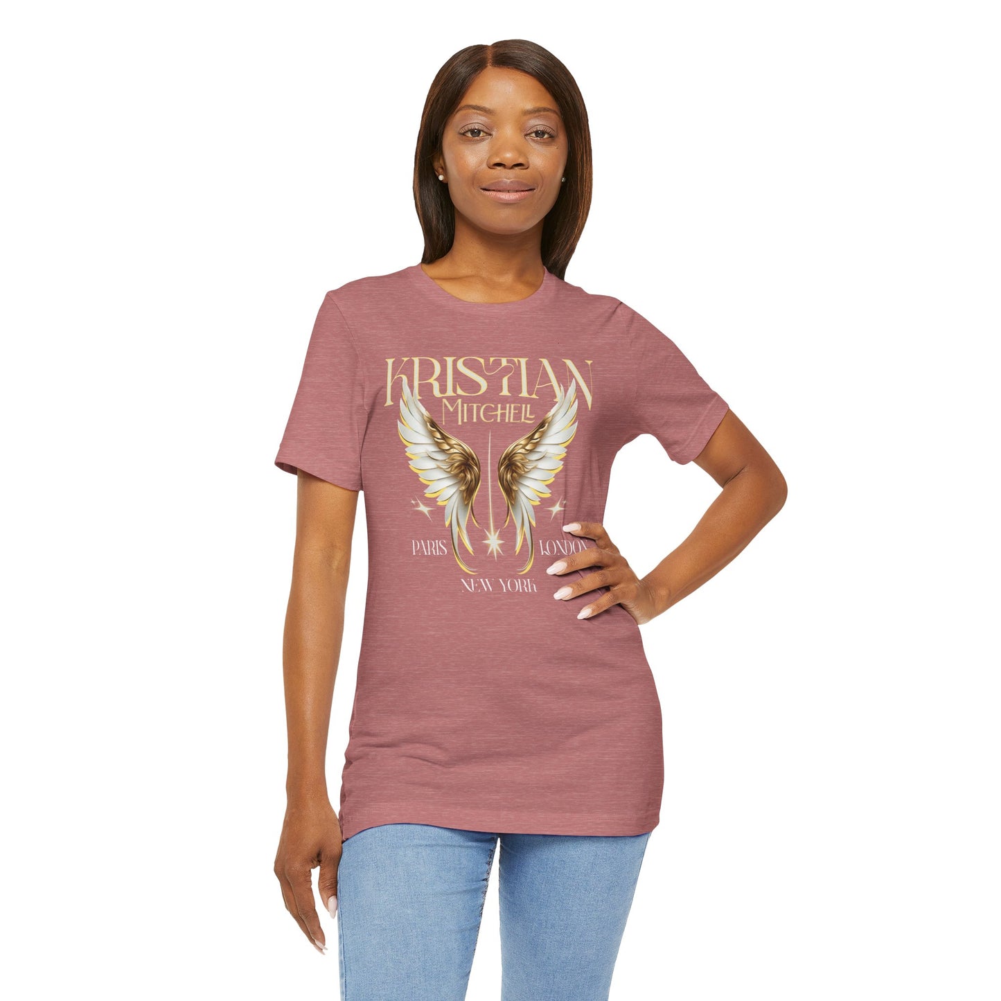 Kristian Mitchell Angel Wings Short Sleeve Tee