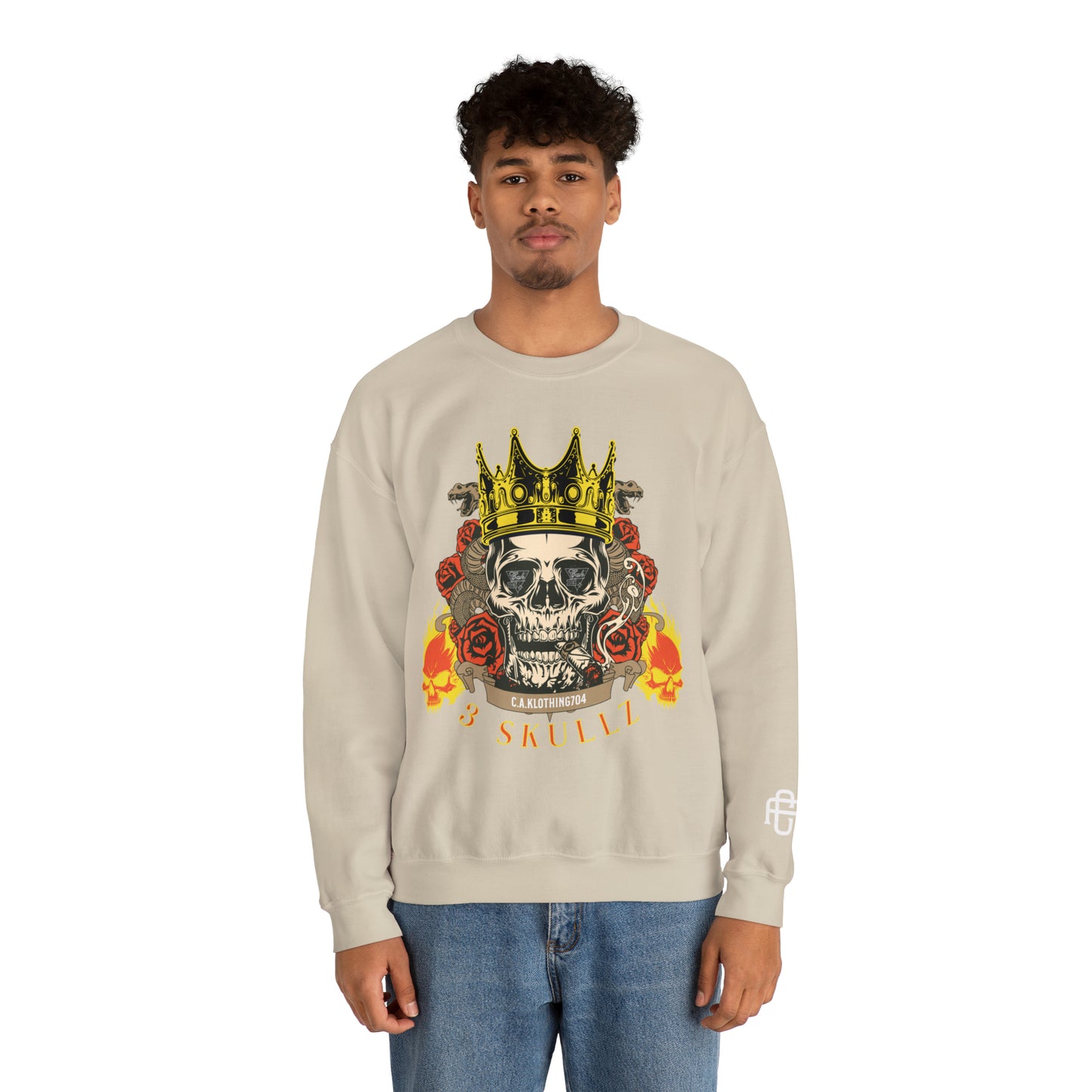 3 Skullz 1 Crewneck Sweatshirt