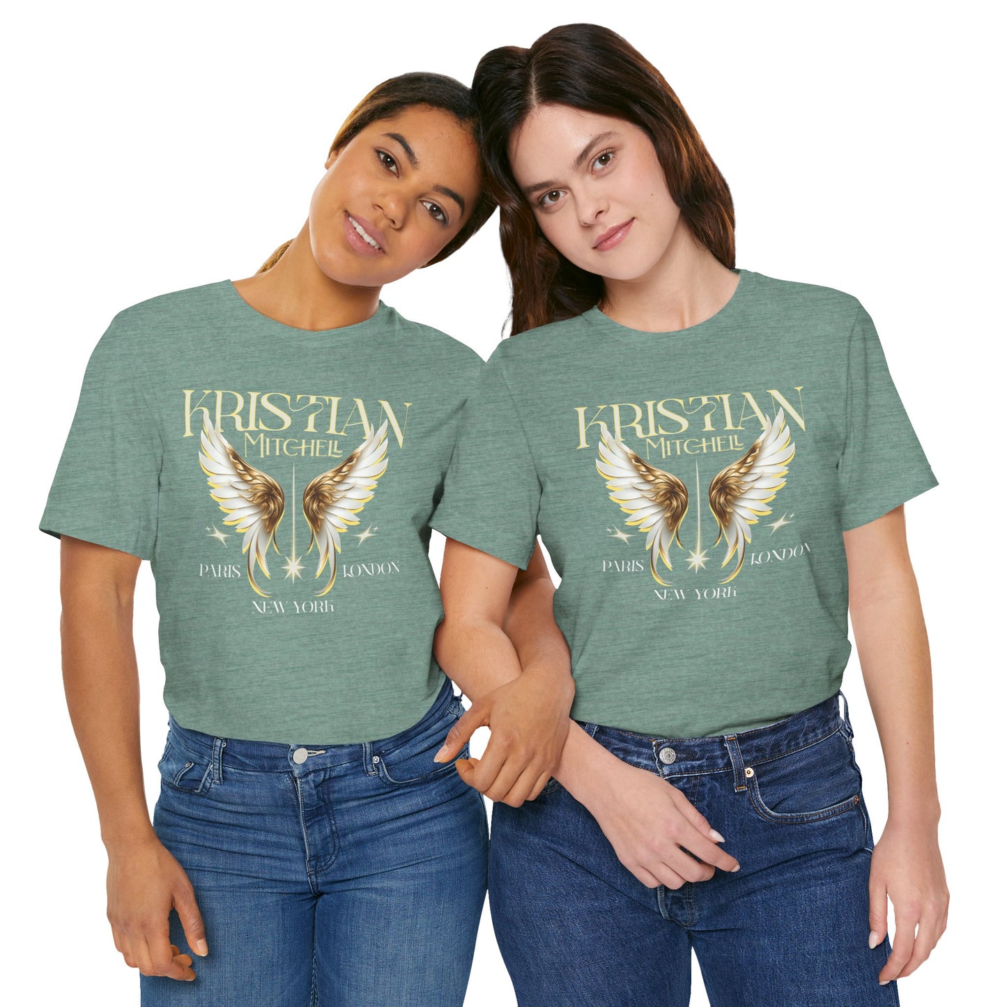 Kristian Mitchell Angel Wings Short Sleeve Tee