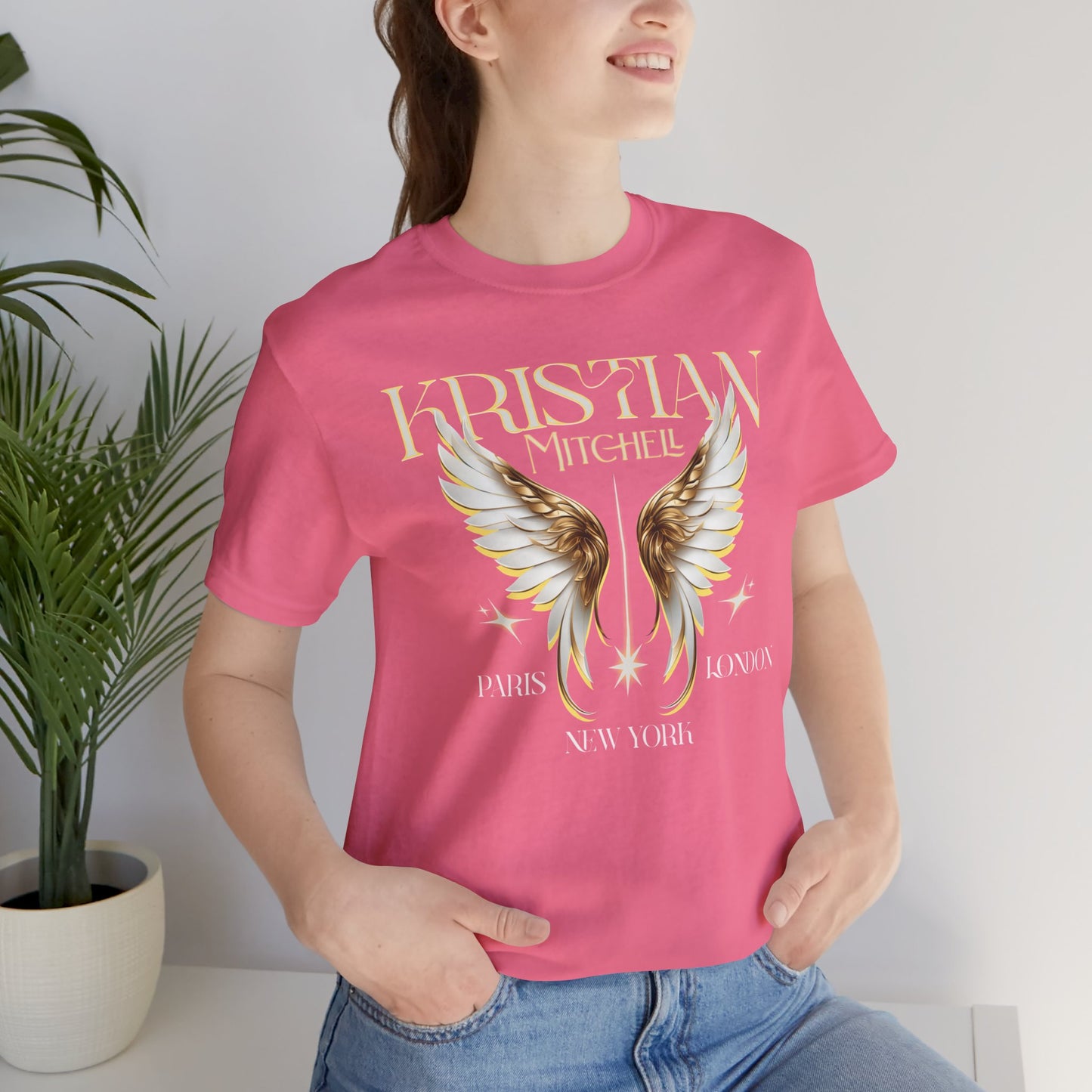 Kristian Mitchell Angel Wings Short Sleeve Tee