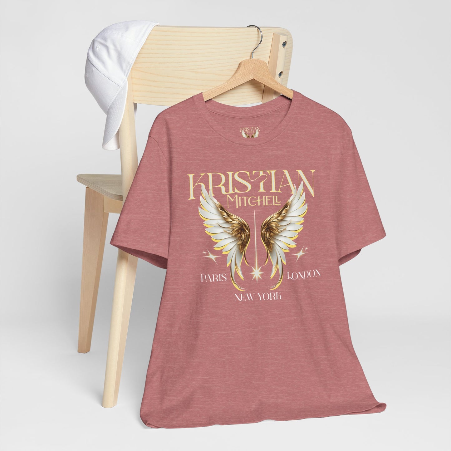 Kristian Mitchell Angel Wings Short Sleeve Tee