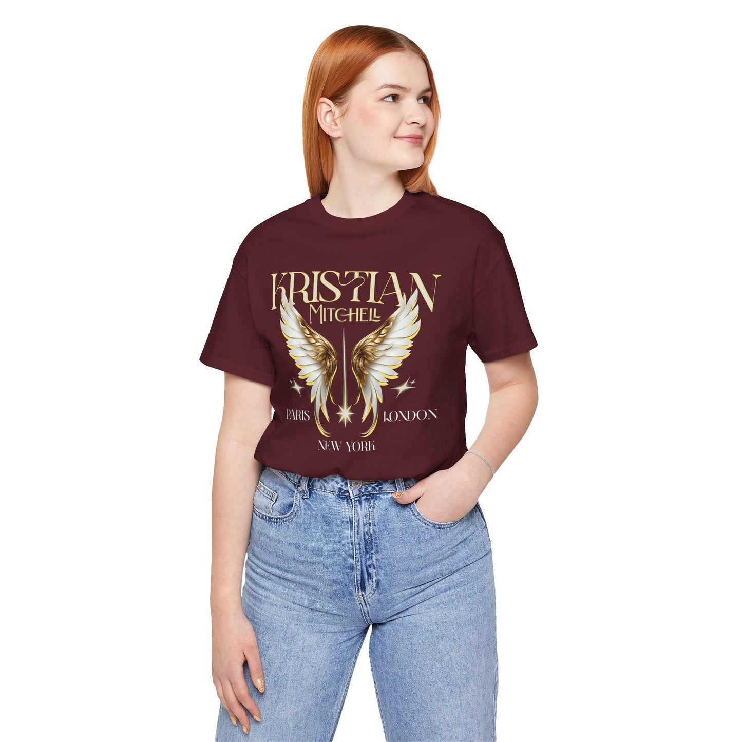 Kristian Mitchell Angel Wings Short Sleeve Tee